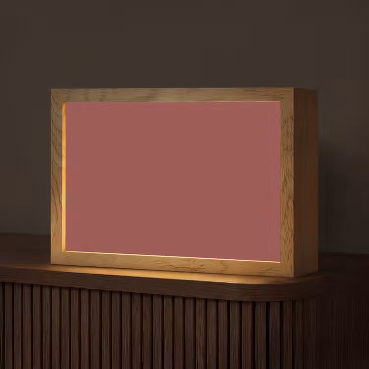 Barn - Antique - Rood Light Box met kabel (Tafellamp) klein 924 -z3d_website