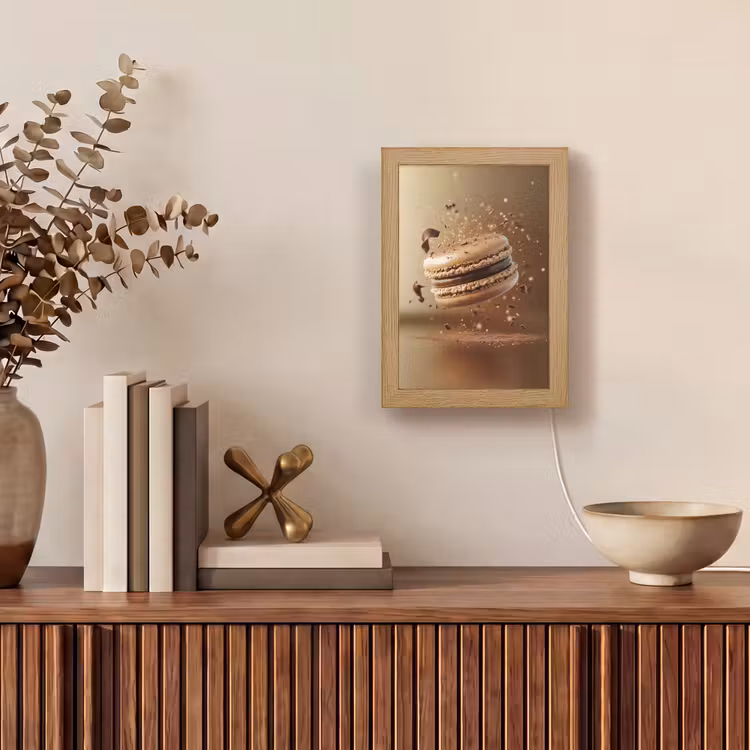 Chocolade - Macarons - Eten - Snoep Light Box met kabel (Tafellamp) klein -sfeer2