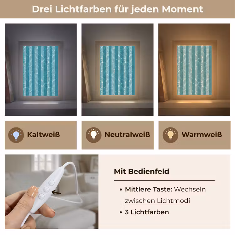 Zwembad - Strepen - Groen Light Box met kabel (Tafellamp) klein 925 -USP_lichtkleurDE