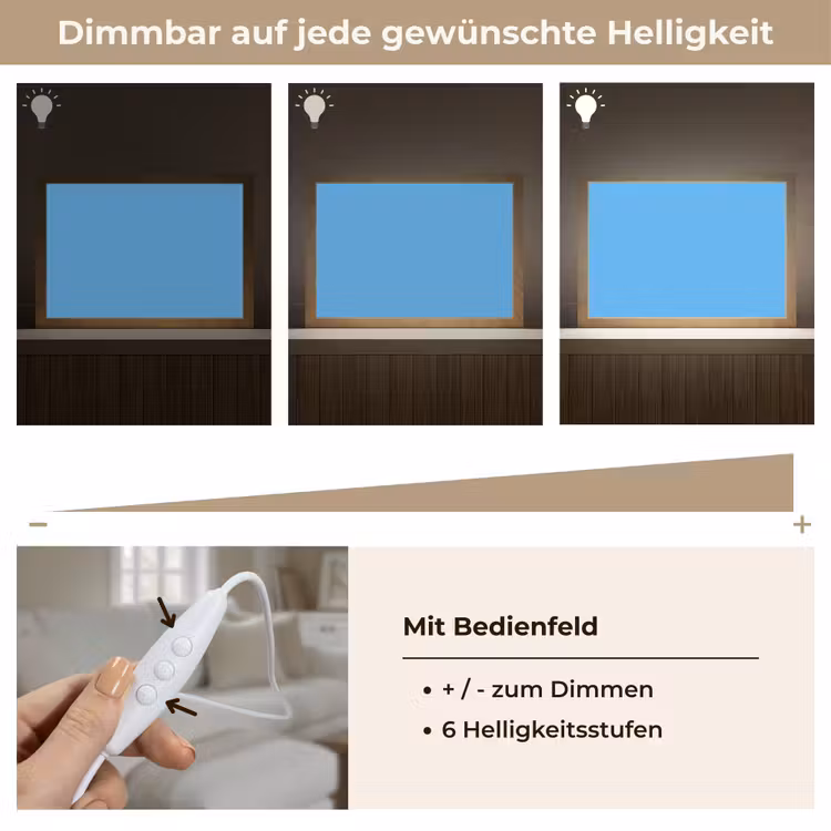 Sky - Blue - Blauw Light Box met kabel (Tafellamp) klein 924 -USP_dimbaarDE