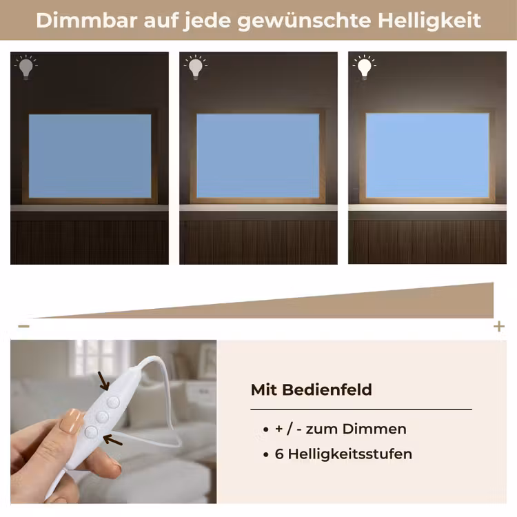 Sky - Glow - Blauw Light Box met kabel (Tafellamp) klein 924 -USP_dimbaarDE