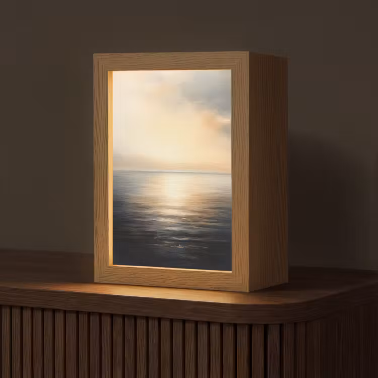 Zon - Horizon - Zee Light Box met kabel (Tafellamp) klein -z3d_website