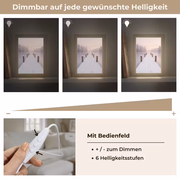 Steiger - Meer - Mist - Winter - Serene Light Box met kabel (Tafellamp) klein -USP_dimbaarDE