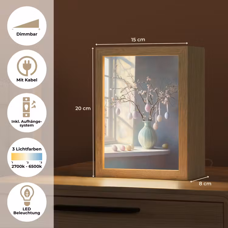 Stilleven - Vaas - Paastak Light Box met kabel (Tafellamp) klein -USP_DE