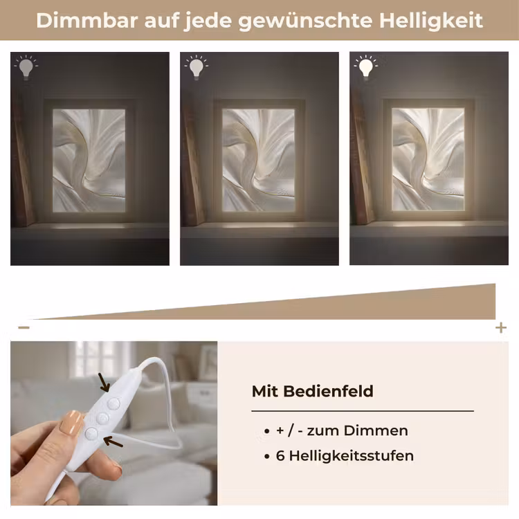 Stof - Plooien - Goud Light Box met kabel (Tafellamp) klein -USP_dimbaarDE