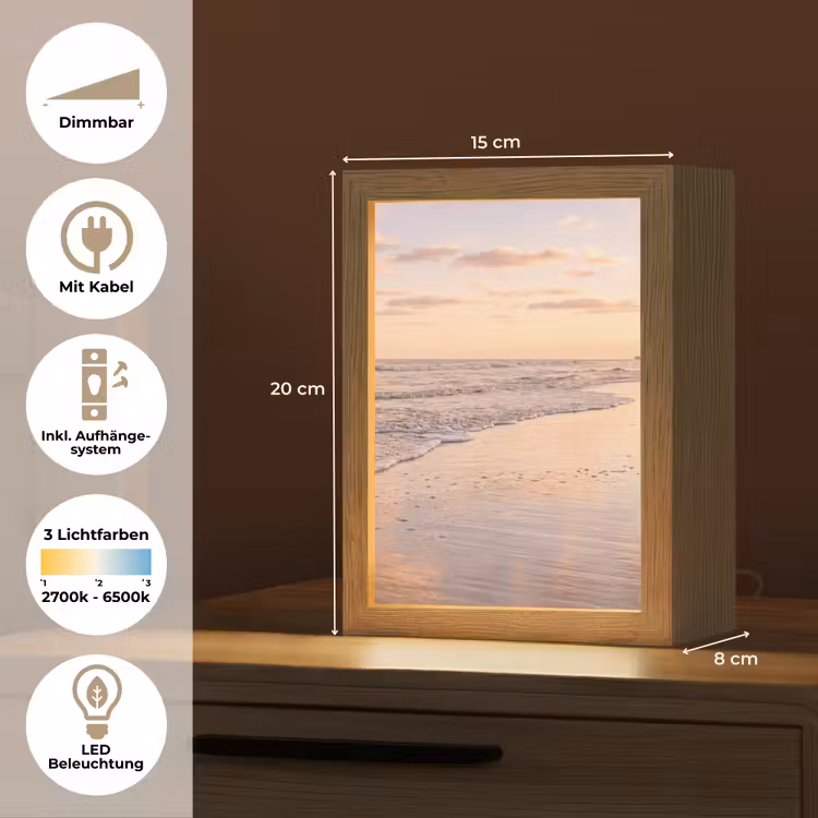 Strand - Branding - Wolken Light Box met kabel (Tafellamp) klein -USP_DE
