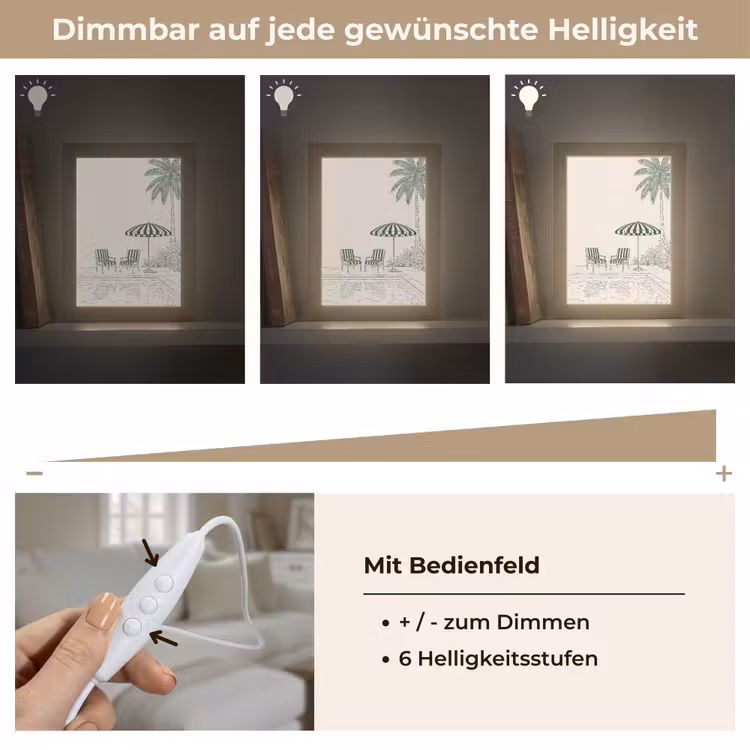 Terras - Illustratie - Groen Light Box met kabel (Tafellamp) klein -USP_dimbaarDE