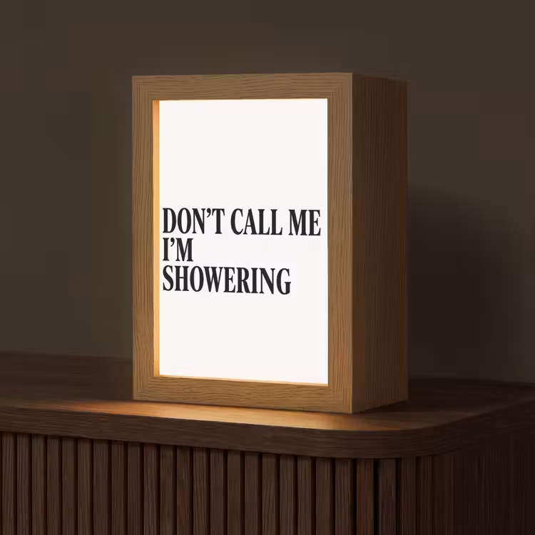 Tekst - Modern - Zwart - Wit Light Box met kabel (Tafellamp) klein -z3d_website