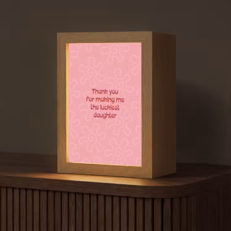 Tekst - Rood - Moederdag Light Box met kabel (Tafellamp) klein -z3d_website