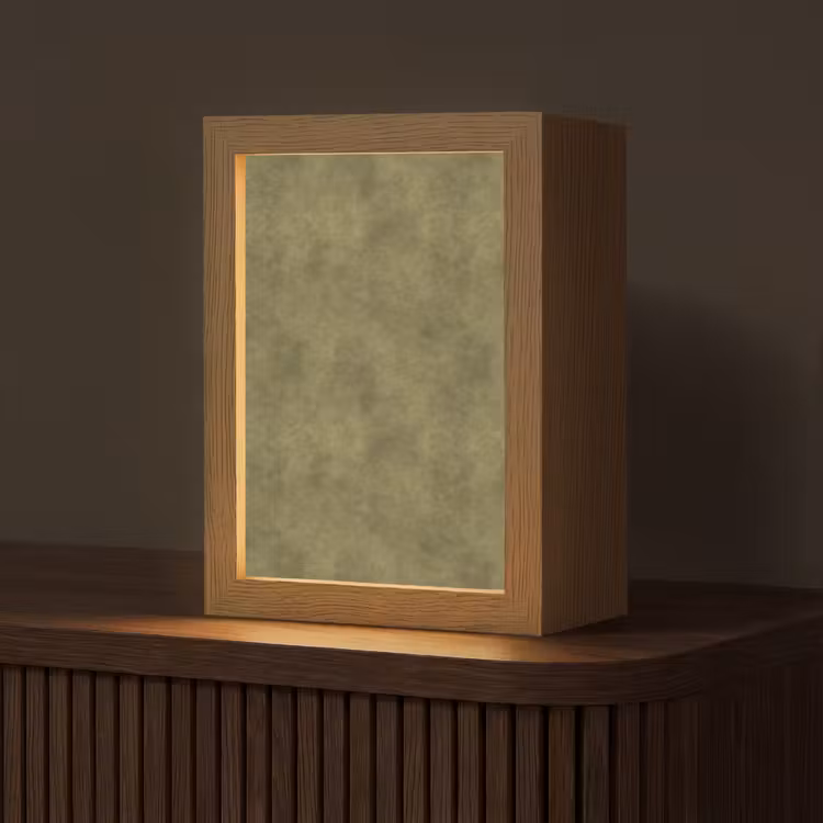 Textuur - Abstract - Groen Light Box met kabel (Tafellamp) klein 925 -z3d_website