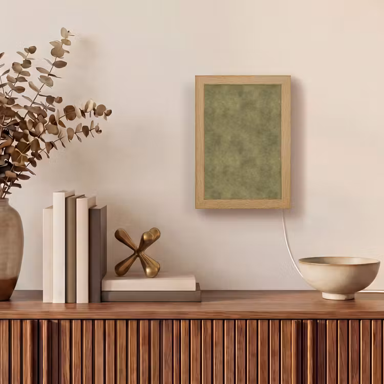 Textuur - Abstract - Groen Light Box met kabel (Tafellamp) klein 925 -sfeer2