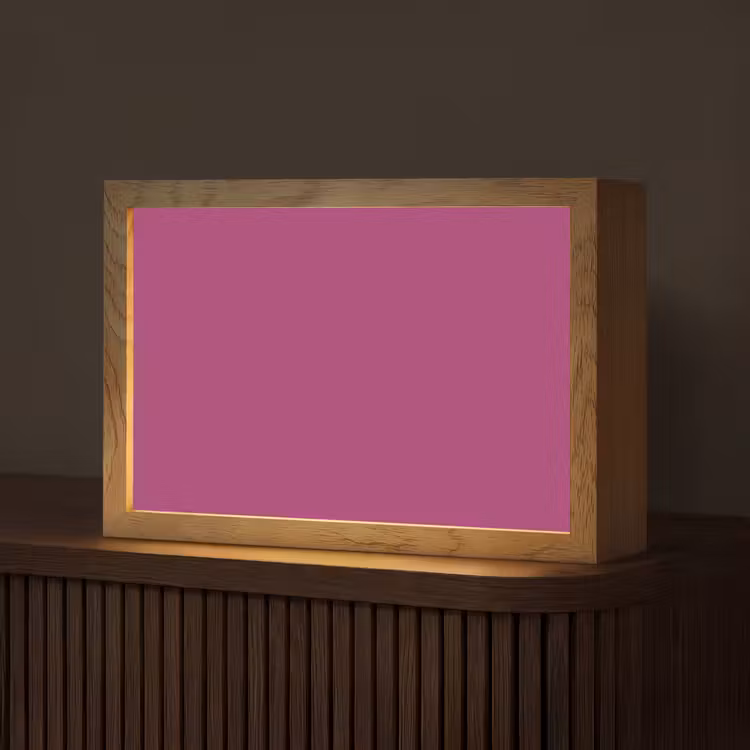 Deep - Magenta - Paars Light Box met kabel (Tafellamp) klein 924 -z3d_website