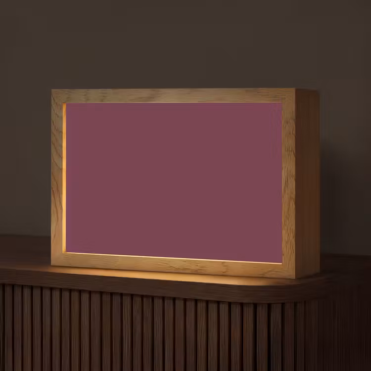 Deep - Plum - Paars Light Box met kabel (Tafellamp) klein 924 -z3d_website