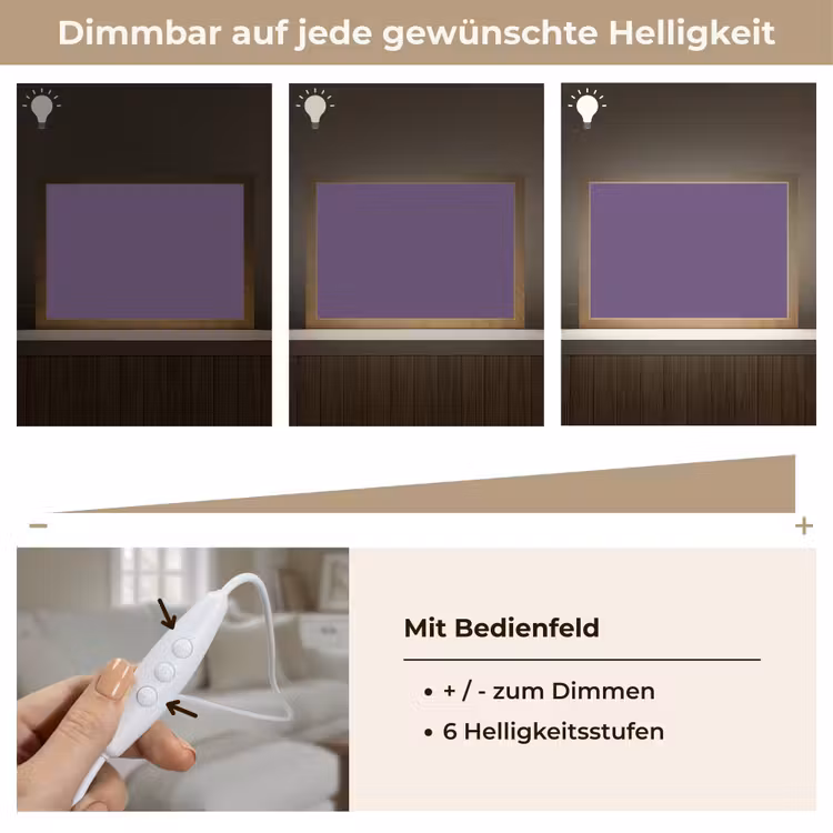 Deep - Plum - Paars Light Box met kabel (Tafellamp) klein 924 -USP_dimbaarDE