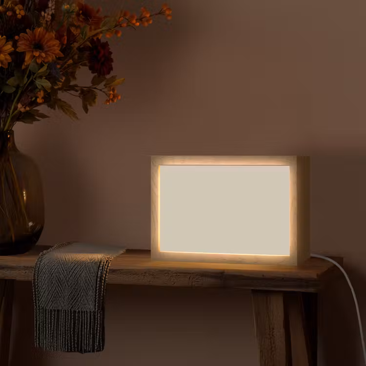Urban - Pebble - Grijs Light Box met kabel (Tafellamp) klein 924 -sfeer4