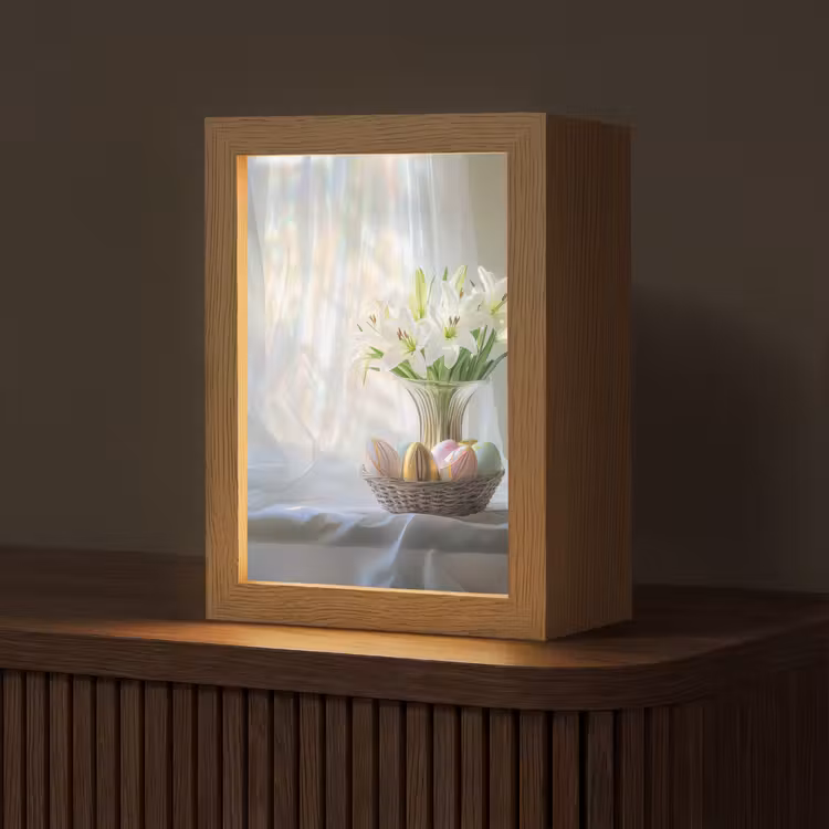 Vaas - Eieren - Bloemen Light Box met kabel (Tafellamp) klein -z3d_website