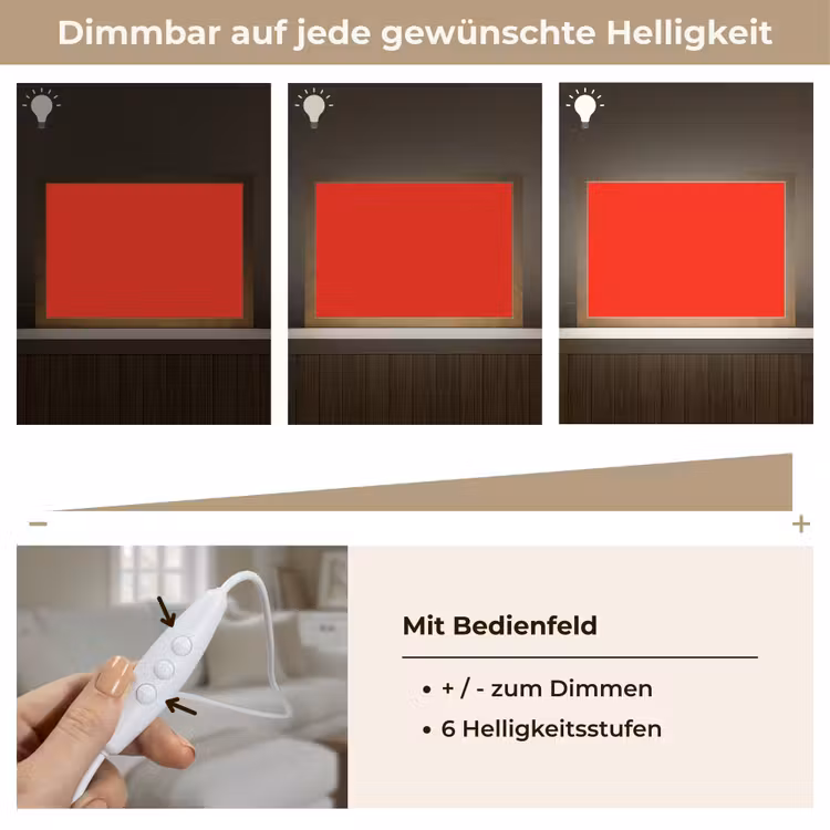 Vibrant - Vermilion - Rood Light Box met kabel (Tafellamp) klein 924 -USP_dimbaarDE