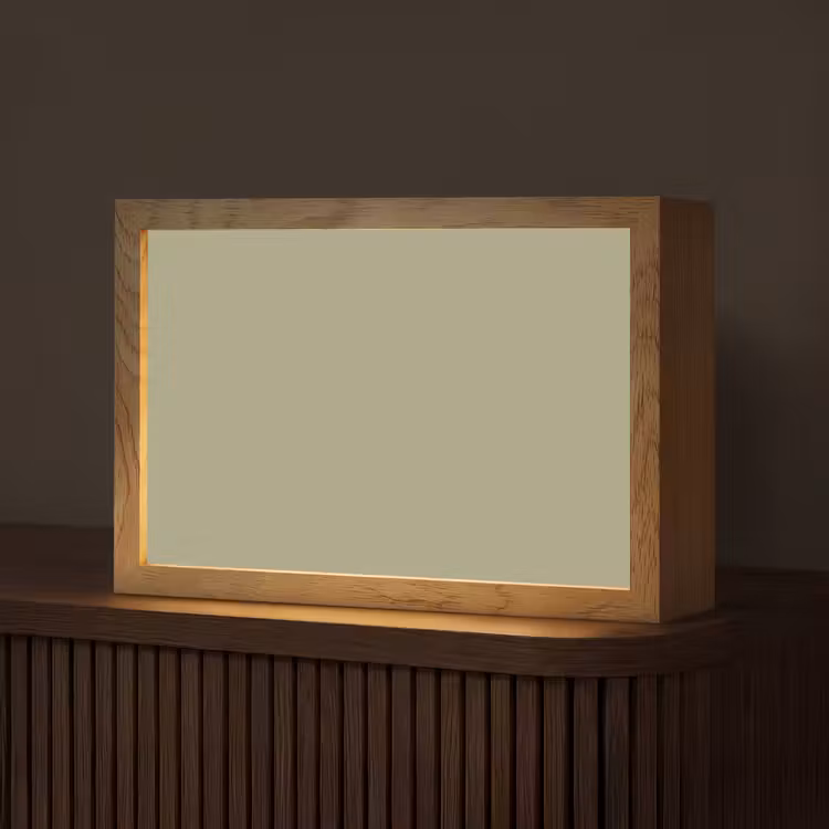 Vintage - Sage - Groen Light Box met kabel (Tafellamp) klein 924 -z3d_website