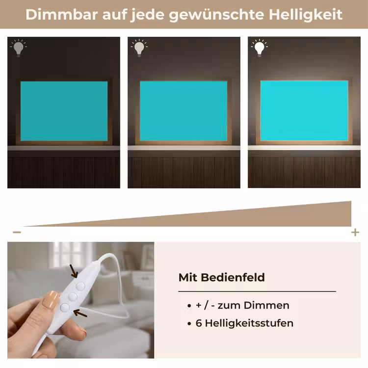 Vivid - Aquamarine - Turkoois Light Box met kabel (Tafellamp) klein 924 -USP_dimbaarDE