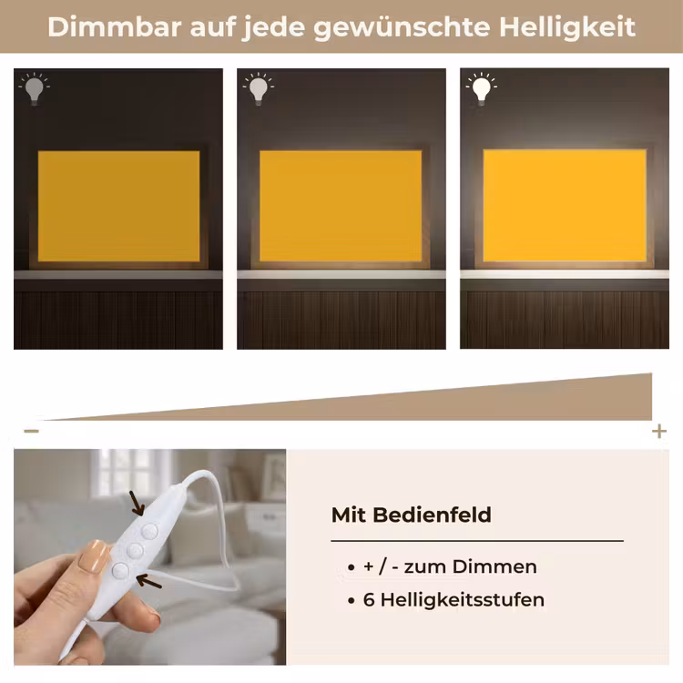Vivid - Amber - Geel Light Box met kabel (Tafellamp) klein 924 -USP_dimbaarDE