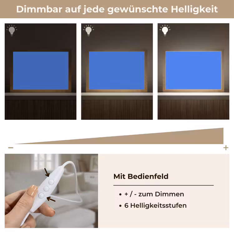 Vivid - Cobalt - Blauw Light Box met kabel (Tafellamp) klein 924 -USP_dimbaarDE