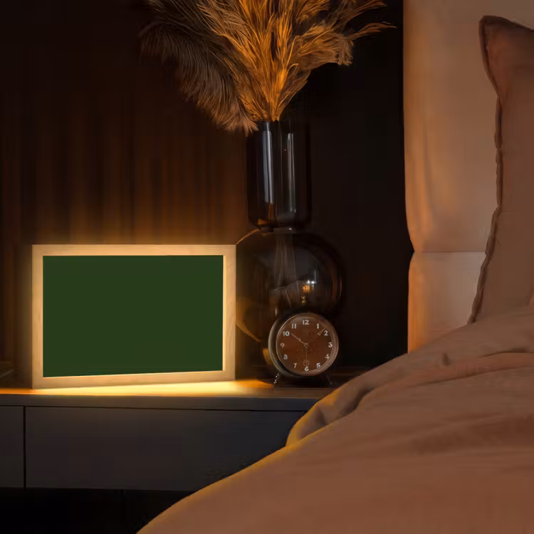 Forest - Green - Groen Light Box met kabel (Tafellamp) klein 924 -sfeer1