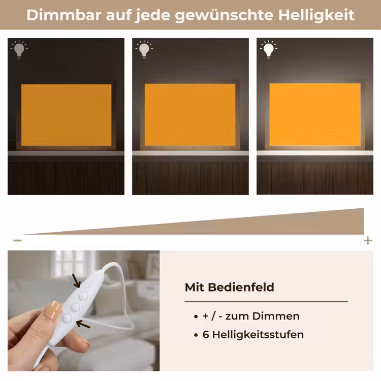 Warm - Ochre - Oranje Light Box met kabel (Tafellamp) klein 924 -USP_dimbaarDE
