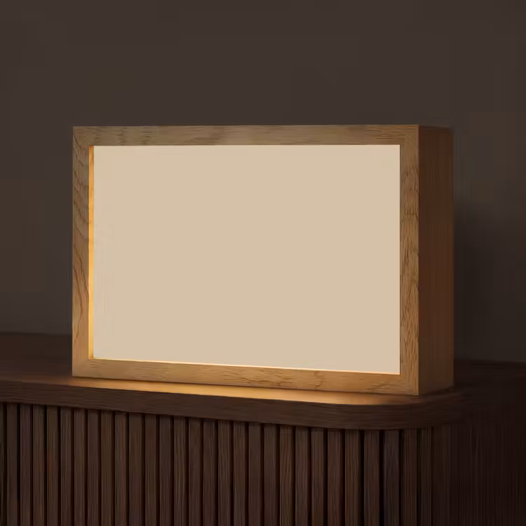 Warm - Sand - Nude Light Box met kabel (Tafellamp) klein 924 -z3d_website