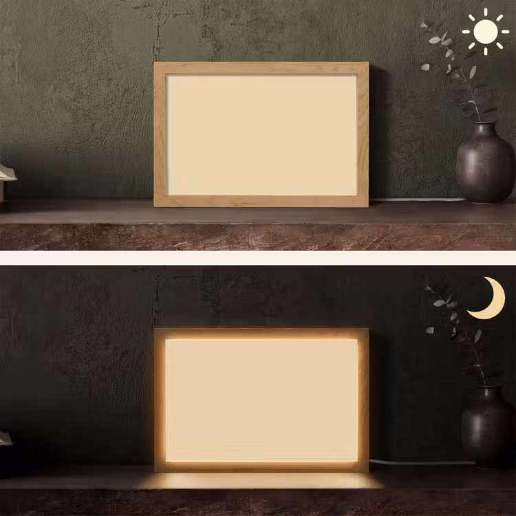 Desert - Sand - Nude Light Box met kabel (Tafellamp) klein 924 -sfeer3