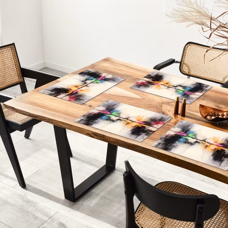 Abstract - Kleurexplosie - Landschap Placemat vinyl groot -zzsfeer4_Kitchenyeah-website