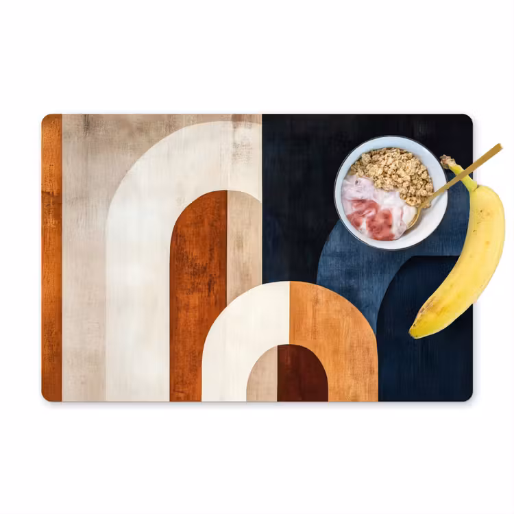 Abstract - Vormen - Donkerblauw Placemat vinyl groot -zzzproduct_Kitchenyeah-website