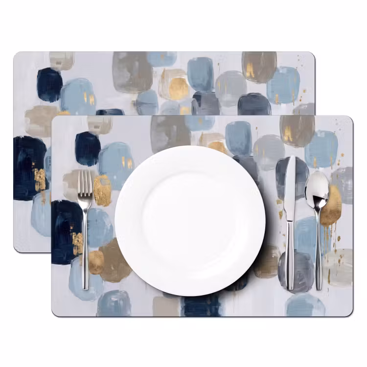Abstract - Goud - Vormen Placemat vinyl groot -zzsfeer2_Kitchenyeah-website