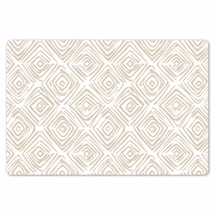 Abstract - Ruit - Beige Placemat vinyl groot 368 -zzsfeer1_Kitchenyeah-website