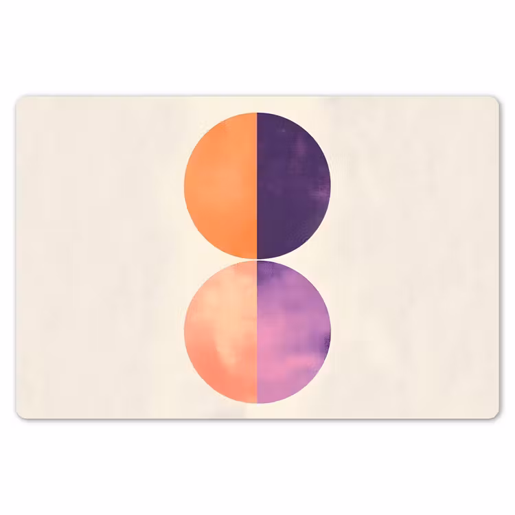 Abstract - Cirkels - Paars Placemat vinyl groot -zzsfeer1_Kitchenyeah-website