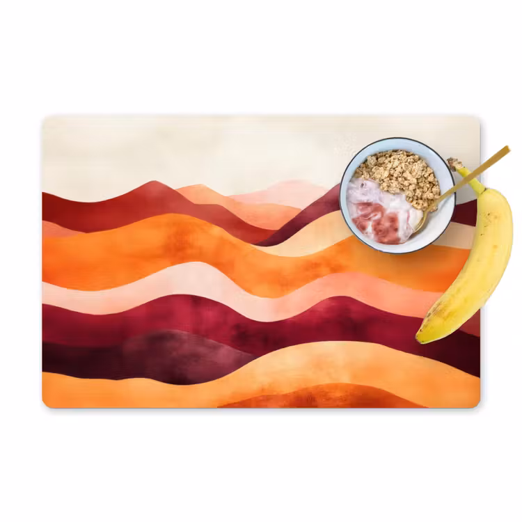 Abstract - Landschap - Golven Placemat vinyl groot -zzzproduct_Kitchenyeah-website
