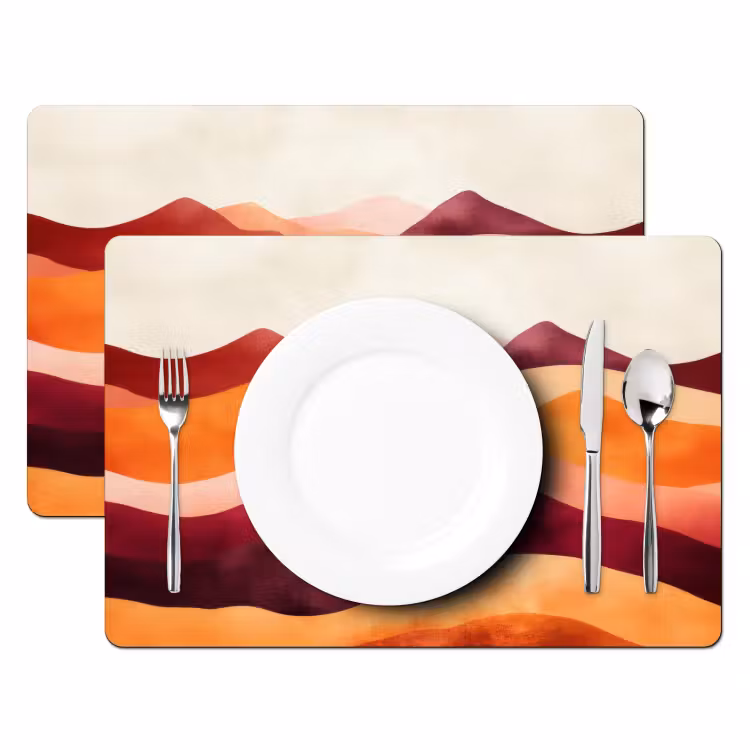Abstract - Landschap - Golven Placemat vinyl groot -zzsfeer2_Kitchenyeah-website