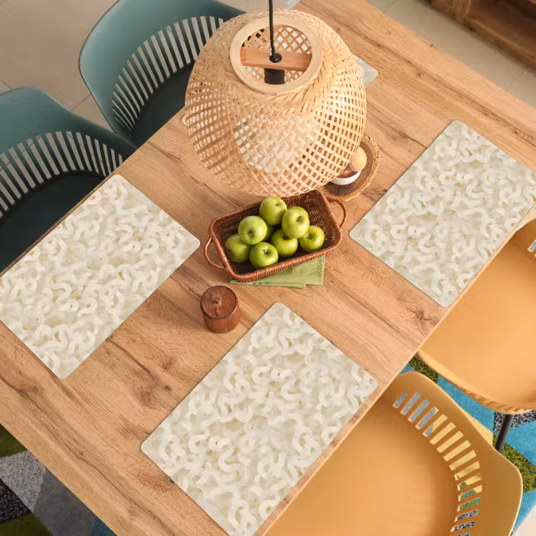 Abstract - Lijnen - Beige Placemat vinyl groot 368 -zzsfeer5_Kitchenyeah-website