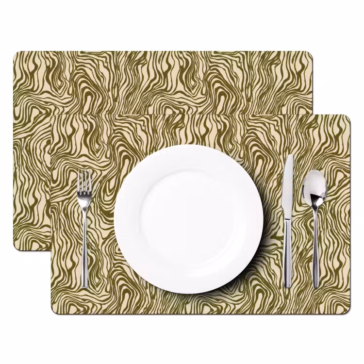 Abstract - Marmer - Groen Placemat vinyl groot 368 -zzsfeer2_Kitchenyeah-website