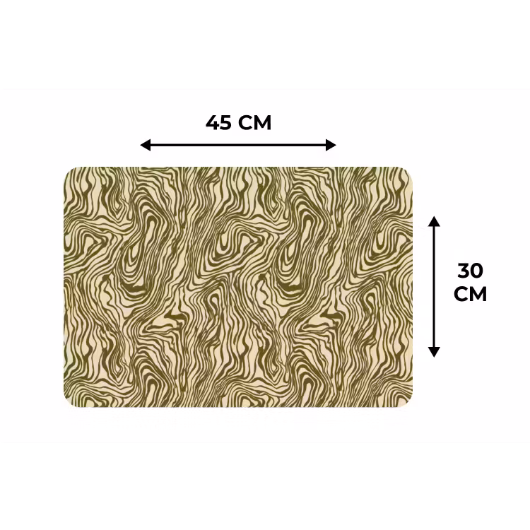 Abstract - Marmer - Groen Placemat vinyl groot 368 -specs
