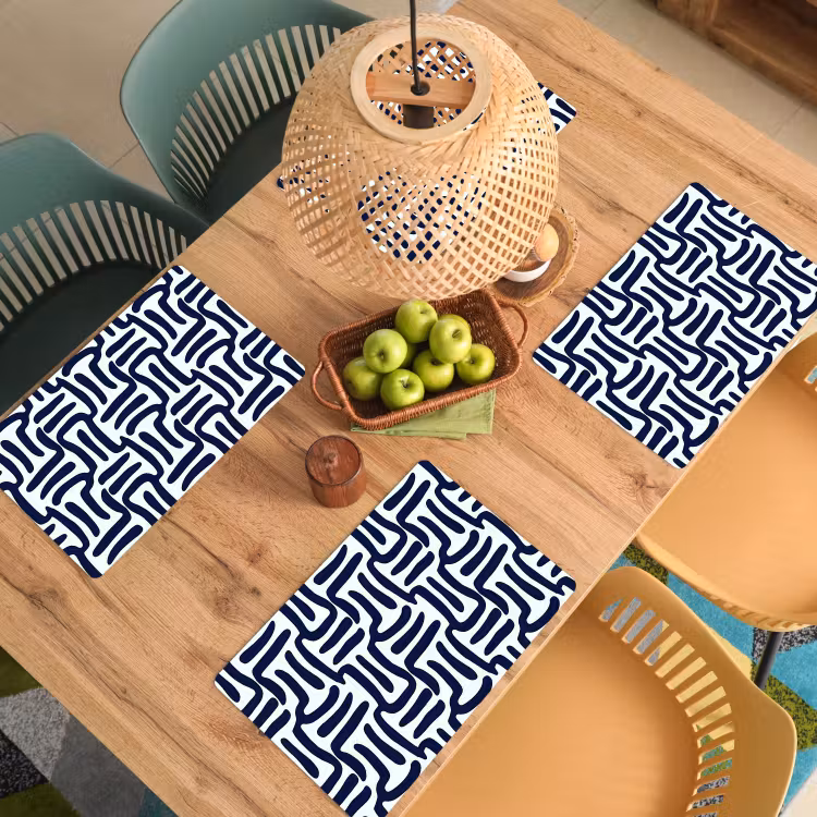 Abstract - Modern - Blauw Placemat vinyl groot 368 -zzsfeer5_Kitchenyeah-website