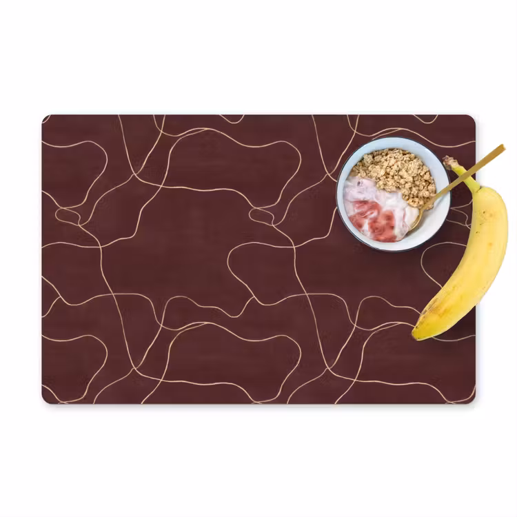 Abstract - Modern - Bruin Placemat vinyl groot 368 -zzzproduct_Kitchenyeah-website