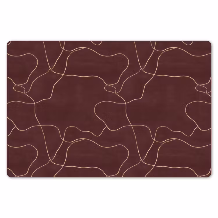 Abstract - Modern - Bruin Placemat vinyl groot 368 -zzsfeer1_Kitchenyeah-website