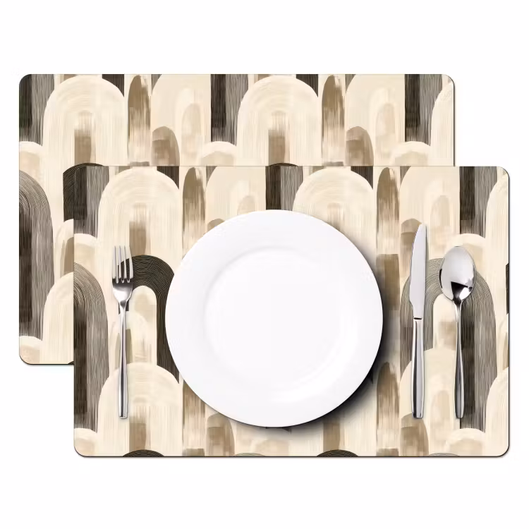Abstract - Patroon - Bogen Placemat vinyl groot 368 -zzsfeer2_Kitchenyeah-website