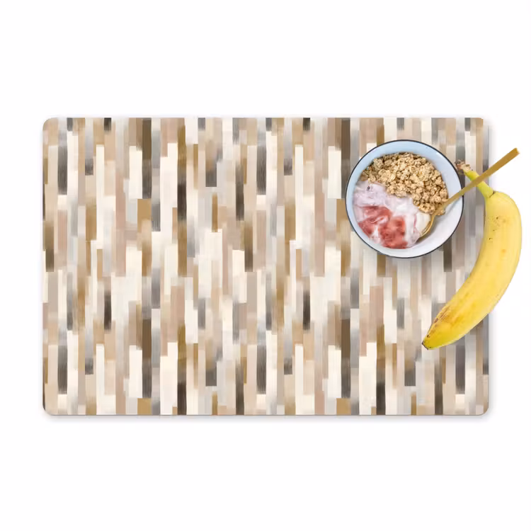 Abstract - Patroon - Kwaststreken Placemat vinyl groot 368 -zzzproduct_Kitchenyeah-website