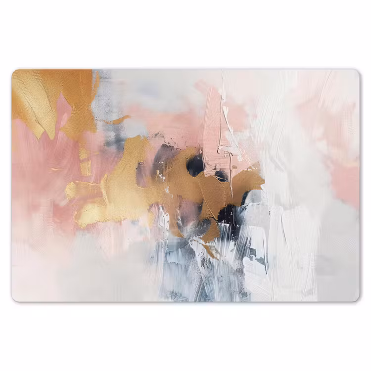Abstract - Pastel kleuren - Goud - Modern - Aesthetic Placemat vinyl groot -zzsfeer1_Kitchenyeah-website