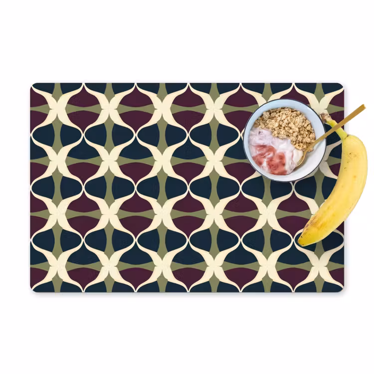 Abstract - Retro - Kleurrijk Placemat vinyl groot 368 -zzzproduct_Kitchenyeah-website