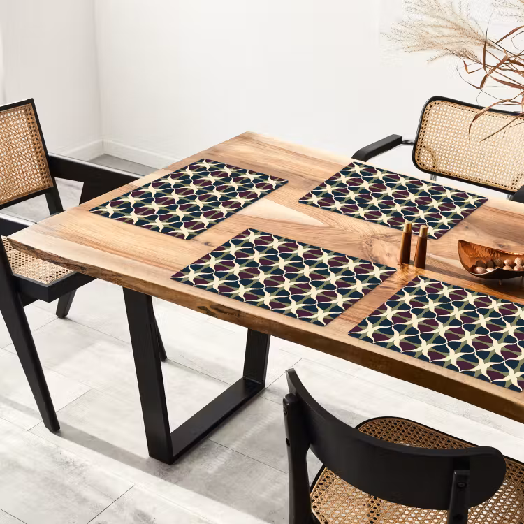 Abstract - Retro - Kleurrijk Placemat vinyl groot 368 -zzsfeer4_Kitchenyeah-website