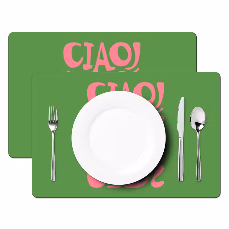Abstract - Roze - Ciao - Vormen Placemat vinyl groot -zzsfeer2_Kitchenyeah-website