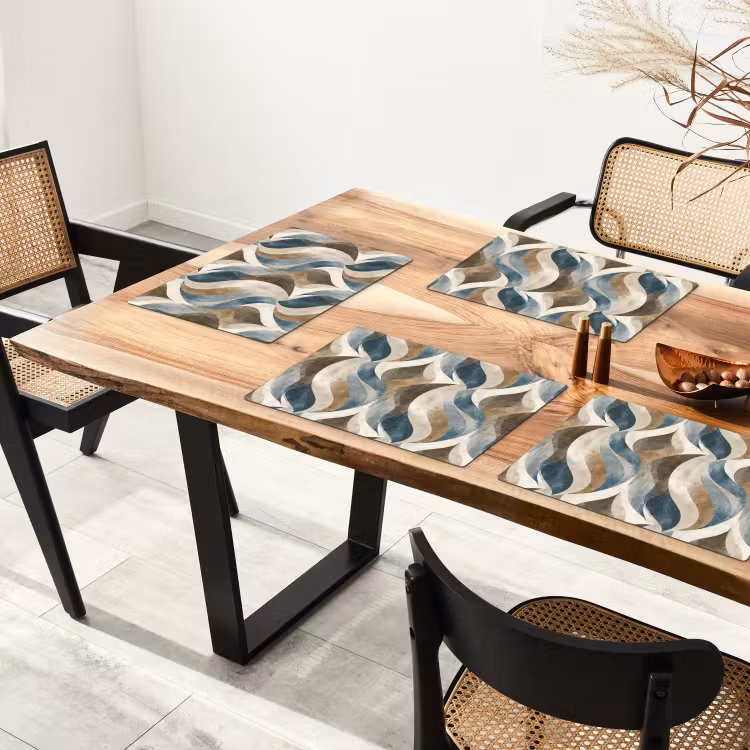 Abstract - Golven - Kleurrijk Placemat vinyl groot 368 -zzsfeer4_Kitchenyeah-website