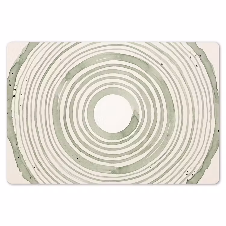 Abstractie - Cirkels - Waterverf - Groen - Modern Placemat vinyl groot -zzsfeer1_Kitchenyeah-website